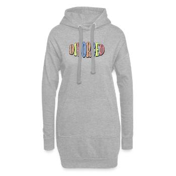 SCHRIFTZUG GESCHIEDEN - ALLEINSCHEIDUNG - Hoodie-Kleid - Grau meliert - Vorne