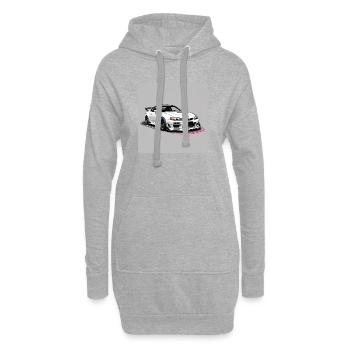JDM Sportcar Tuning City Drift Highway Cadeau - Sweat-shirt à capuche long Femme - gris chiné - Devant