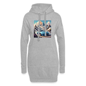 JDM Sportcar Tuning Driftcar Car Gift PS - Hoodie Dress - heather grey - Front