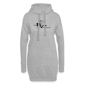 Jazz - Hoodie-Kleid - Grau meliert - Vorne
