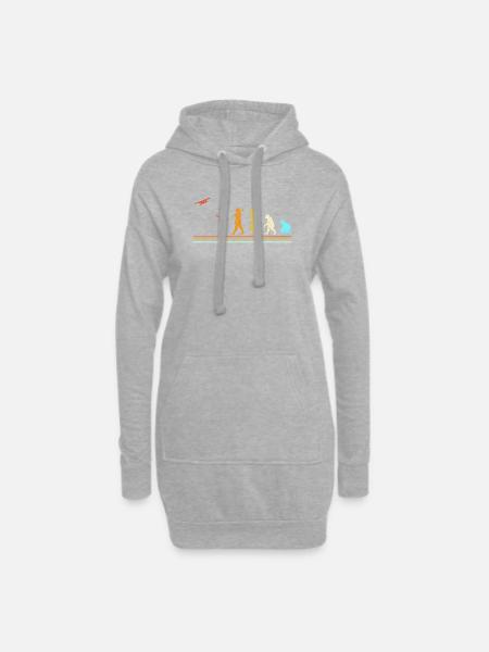 Modellflug Modellflugzeug - Hoodie-Kleid - Grau meliert
