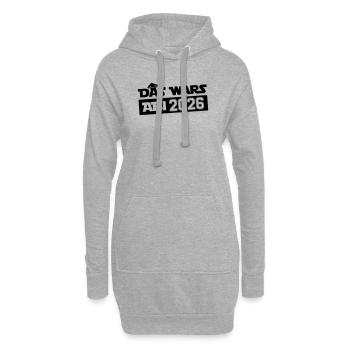 Das wars Abi 2026 - Hoodie-Kleid - Grau meliert - Vorne