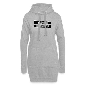 On ne peut pas verser dans un gobelet vide Soins personnels - Sweat-shirt à capuche long Femme - gris chiné - Devant