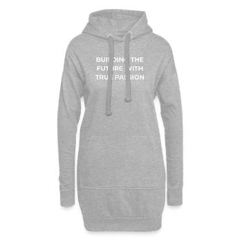 Soudeur : Véritable Passion - Sweat-shirt à capuche long Femme - gris chiné - Devant