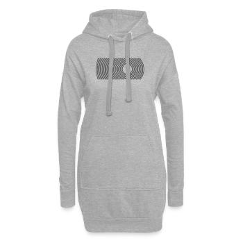 round - Sweat-shirt à capuche long Femme - gris chiné - Devant