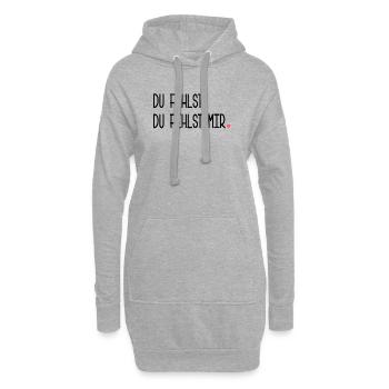 ABSCHIED TRAUER DU FEHLST - Hoodie-Kleid - Grau meliert - Vorne