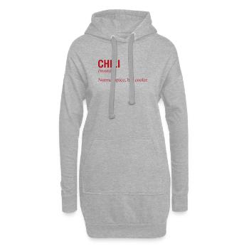 CHILI - Hoodie-Kleid - Grau meliert - Vorne