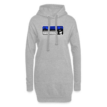 Alerte GPS Sticker - Sweat-shirt à capuche long Femme - gris chiné - Devant