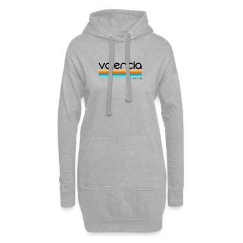 Valencia - Spain - Spanien - Espana - Hoodie-Kleid - Grau meliert - Vorne