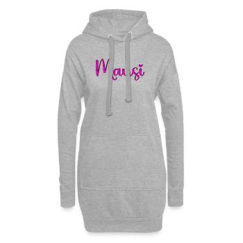 Mausi_herz - Hoodie-Kleid - Grau meliert - Vorne