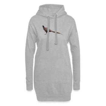 Ringfasan von der Seite - Hoodie-Kleid - Grau meliert - Vorne