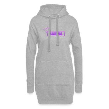 Sarina enfant - Sweat-shirt à capuche long Femme - gris chiné - Devant