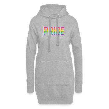 Mois de la fierté LGBT - Fierté! - Sweat-shirt à capuche long Femme - gris chiné - Devant