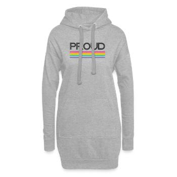 Pride Month LGBT - Stolz! - Hoodie-Kleid - Grau meliert - Vorne