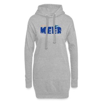 Je veux la mer - Sweat-shirt à capuche long Femme - gris chiné - Devant