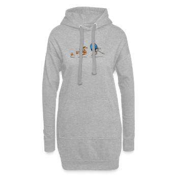 JUTROWNE JEJKO ZAJACA HONI - Hoodie-Kleid - Grau meliert - Vorne