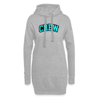 Lettrage de l’équipage - Sweat-shirt à capuche long Femme - gris chiné - Devant