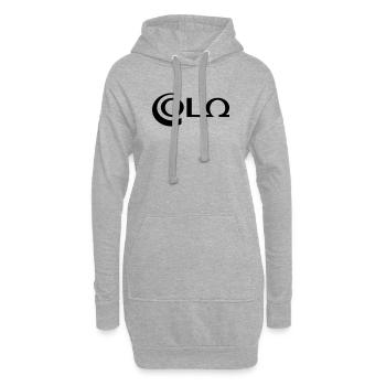 Cola - illustration vecteur - Sweat-shirt à capuche long Femme - gris chiné - Devant