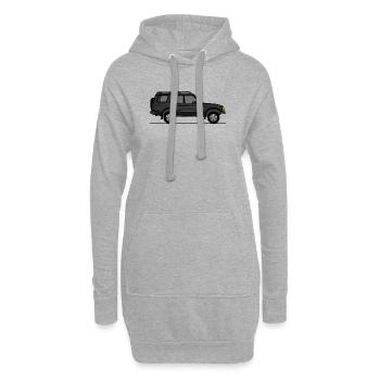 Discovery 2 Schwarz - Hoodie-Kleid - Grau meliert - Vorne