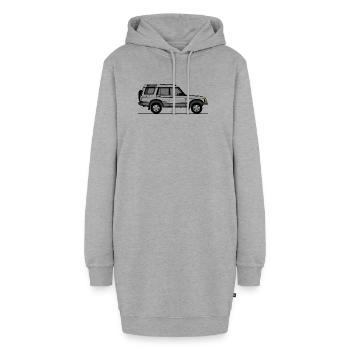 Entdeckung 2 Silber - Hoodie-Kleid - Grau meliert - Vorne