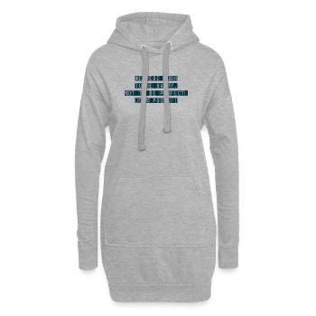Né pour être heureux - Sweat-shirt à capuche long Femme - gris chiné - Devant