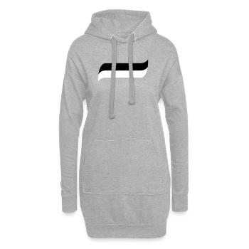 Siyah Beyaz - Hoodie-Kleid - Grau meliert - Vorne