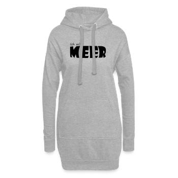 ICH WILL MEER - Hoodie-Kleid - Grau meliert - Vorne