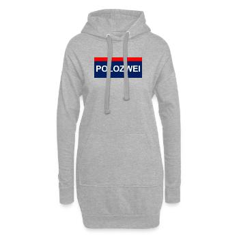 PoloZwei auto wagen Oldtimer oida - Hoodie-Kleid - Grau meliert - Vorne