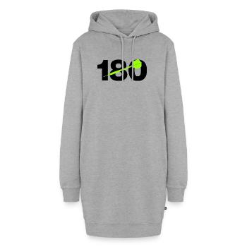 180 Triple 20 Perfection ! CENT QUATREVINGT, Fléchettes - Sweat-shirt à capuche long Femme - gris chiné - Devant