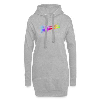 Beau-père 2026, meilleur beau-père de tous les temps - Sweat-shirt à capuche long Femme - gris chiné - Devant