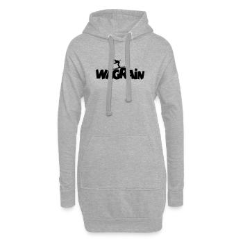 Wagrain Ski Skifahrer Wintersport - Hoodie-Kleid - Grau meliert - Vorne