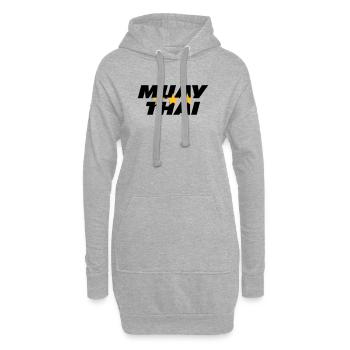 Muay Thai - Sweat-shirt à capuche long Femme - gris chiné - Devant