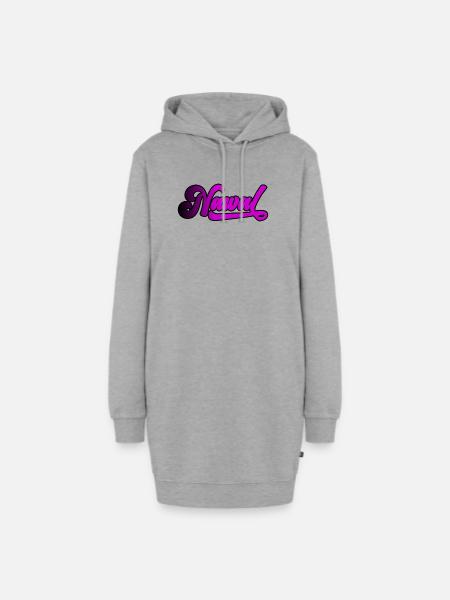 Nawal - Hoodie-Kleid - Grau meliert
