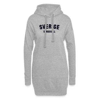 SUNDSVALL, Suède, Suède - Sweat-shirt à capuche long Femme - gris chiné - Devant