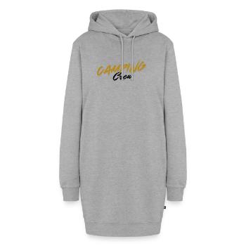 Conception de camping aventureux avec des motifs naturels - Sweat-shirt à capuche long Femme - gris chiné - Devant