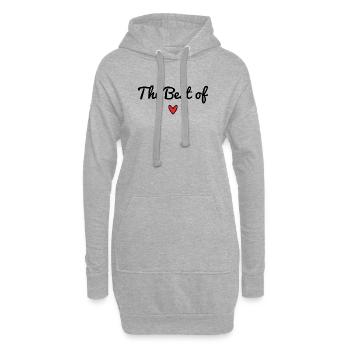 OMA. MUTTERTAG. ALLES GUTE ZUM GEBURTSTAG OMA. ICH LIEBE DICH - Hoodie-Kleid - Grau meliert - Vorne