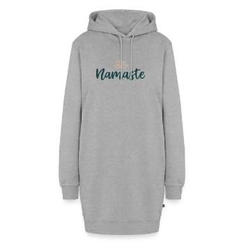 Namaste Lotus Calm Yoga - Hoodie-Kleid - Grau meliert - Vorne