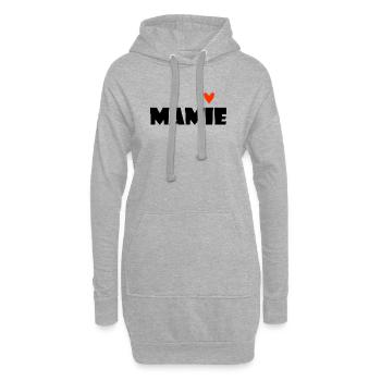 OMA. MAMA. GROSSMUTTER. MUTTERTAG. GESCHENK - Hoodie-Kleid - Grau meliert - Vorne