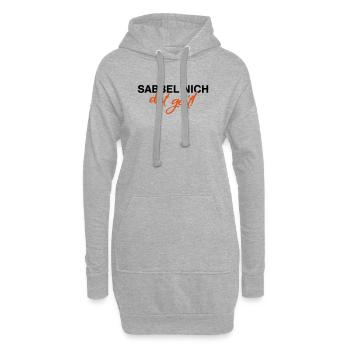Sabbel nich dat geit - Hoodie-Kleid - Grau meliert - Vorne