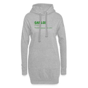 Langue irlandaise Irlande Irlande Irisch - Sweat-shirt à capuche long Femme - gris chiné - Devant