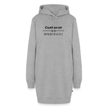 Cuxhaven - Hoodie-Kleid - Grau meliert - Vorne