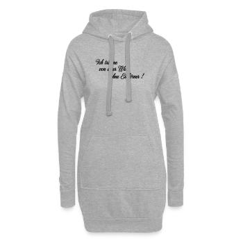 Un monde sans auditeurs - Sweat-shirt à capuche long Femme - gris chiné - Devant