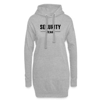 Security Team – Sicherheit | Ordnung | Crew Shirt - Hoodie-Kleid - Grau meliert - Vorne