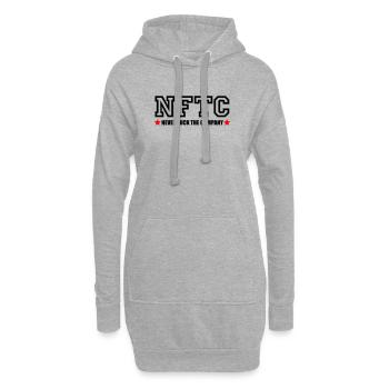 Never fuck the Company - Hoodie-Kleid - Grau meliert - Vorne