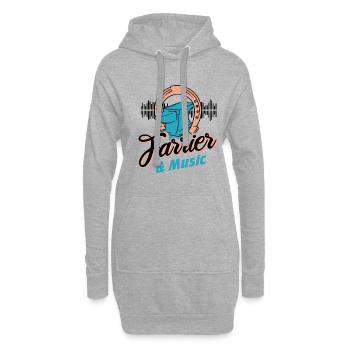 Schmieden Farrier Lustiges Sprichwort - Hoodie-Kleid - Grau meliert - Vorne