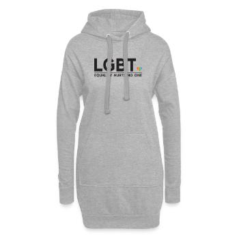 Pride Month - Equality Hurts No One - Hoodie Dress - heather grey - Front