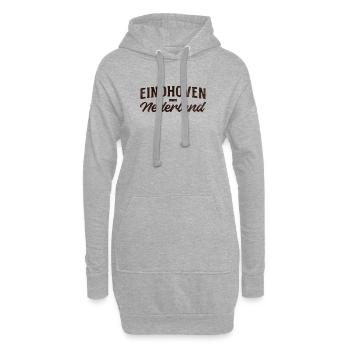 Eindhoven Nederland Script Logo - Sweat-shirt à capuche long Femme - gris chiné - Devant