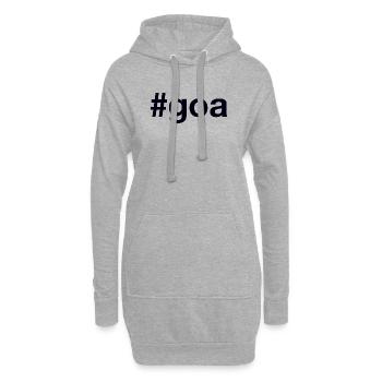 Goa Hashtag - Hoodie-Kleid - Grau meliert - Vorne