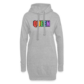 KÖNIGIN REGENBOGEN - Hoodie-Kleid - Grau meliert - Vorne