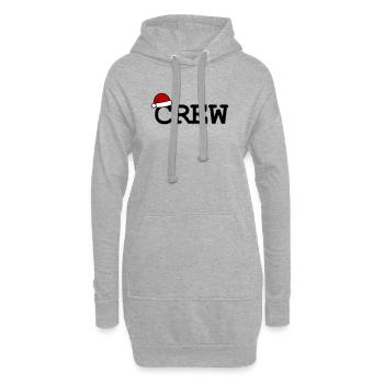 Weihnachts Crew Weihnachtsmütze - Hoodie-Kleid - Grau meliert - Vorne
